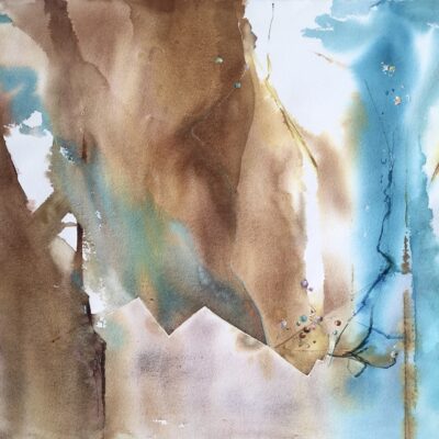 Sand, Sea and Sky - Transparent Watercolour - 38 x 56 cm - by Bridget Woods