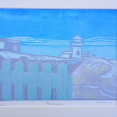 Pendeen - Linocut - 10x7.5
