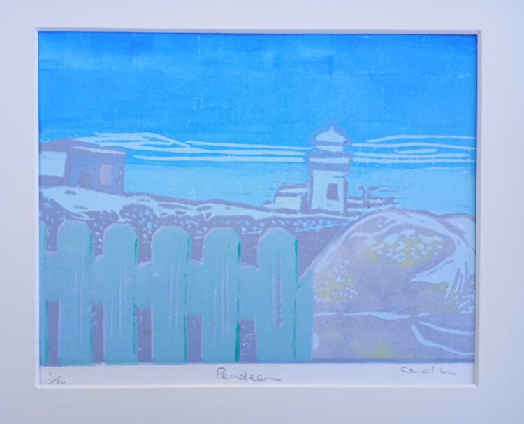 Pendeen - Linocut