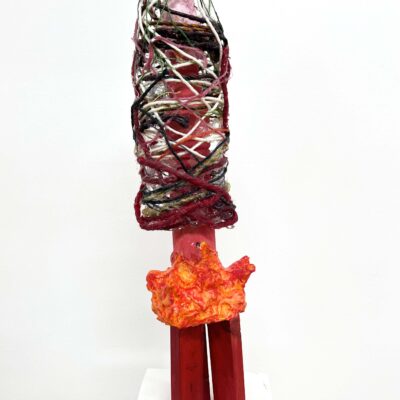 Entrantress - mixed media - 35cm x 12cm x 13cm - by Chérie Lubbock