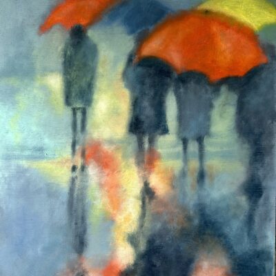Rainy Day - water mixable oils - 16 x 20 inches - by Clare Pretorius