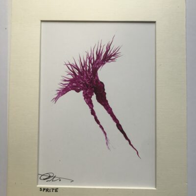 sprite - encaustic - 9x13 - by Deborah Porter