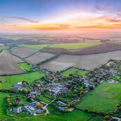 Compton Village at Sunset - Photo - 9326 x 5316 - by Greg Choppen