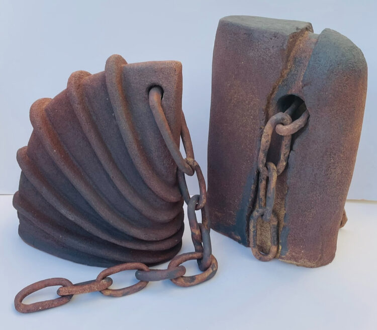 Ironwork - Stoneware ceramic with iron oxide