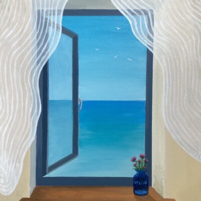 That Wittering Breeze - Acrylic on canvas - 35cm x 27cm - by Sheila Threadgill