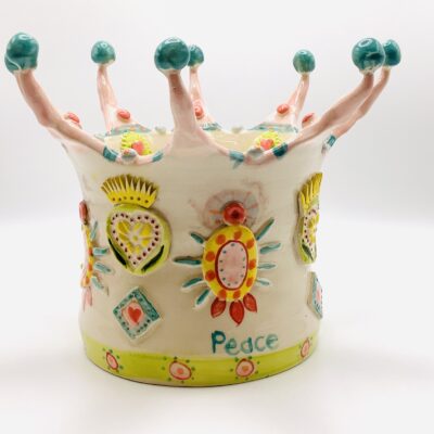 Crown - Ceramic - 6inchesx5inches - by Sarah Sykes