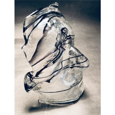 Glazed Over - Glass - 12in by 12 in by 4in - by Julie Cleverly