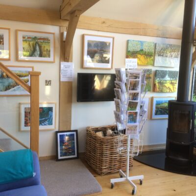 Timeline Seascape - Acrylic with texture - 25cm X 75cm - by Joan Burnett