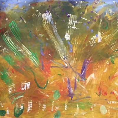 Wild Flowers - Acrylic on canvas paper - A1 - by Nina Viljoen