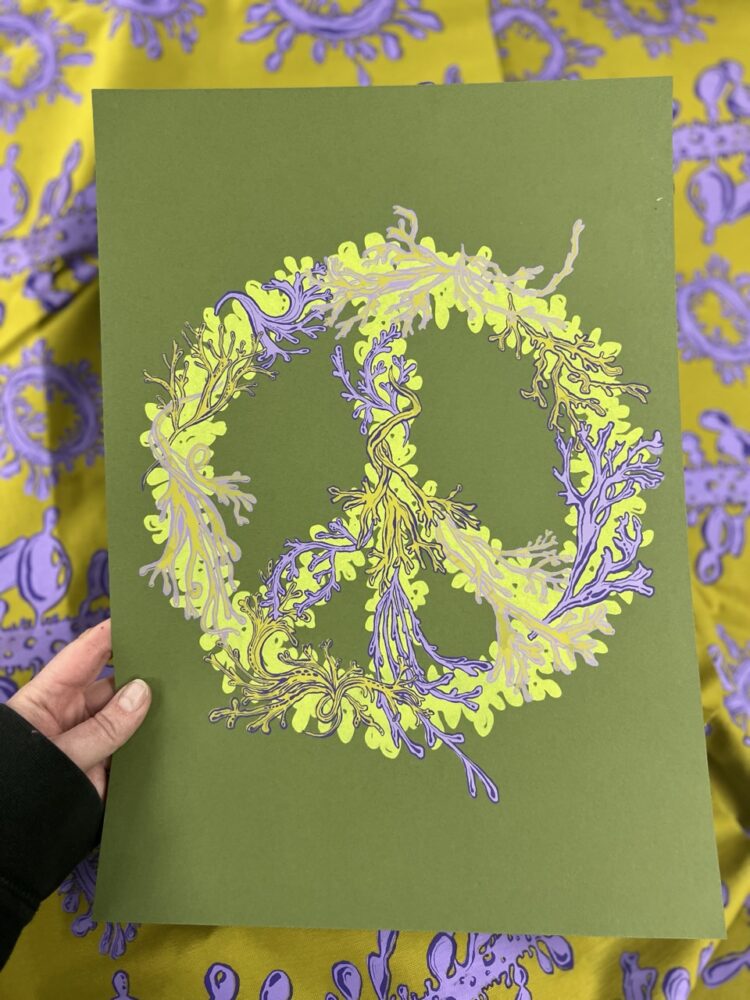 Peace (green) - Screenprint