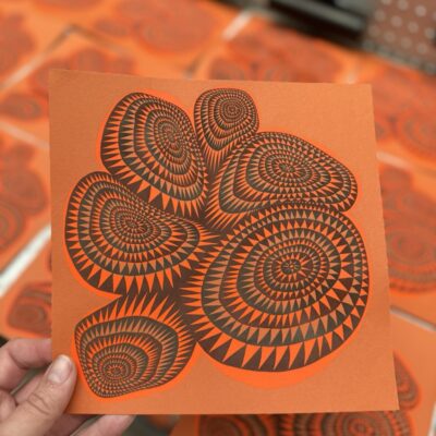 Rockpool - Screenprint - 20x20cm - by Laura Douse