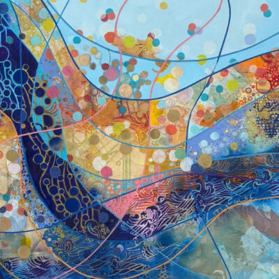 Ode To Joy - Mixed media - 95x95cm - by Min Maude