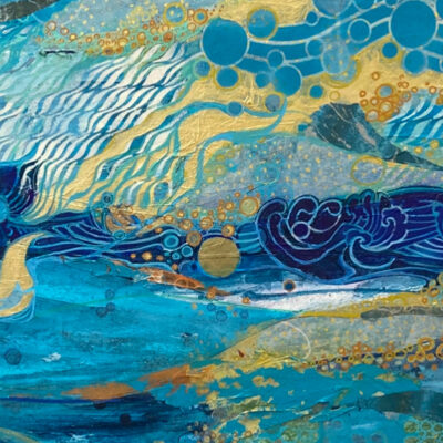 The Mountain and the flood - Mixed media - 60x80cm - by Min Maude