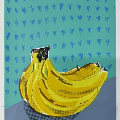 Going Bananas - Screenprint - 29.7 cm by 42 cm - by Nicole Phillips