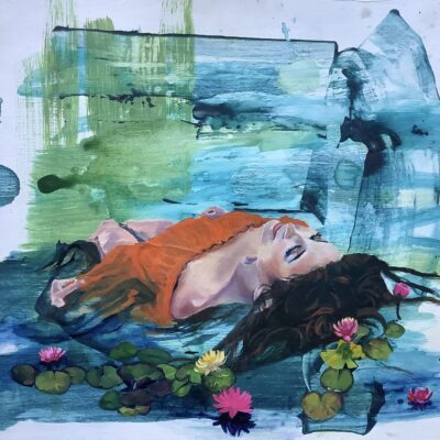 Mahinawai - Oil on acrylic - 36cm x 40cm - by Donna Chapman