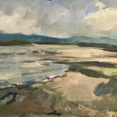 Receding Tide - Oil on canvas - 54x43cm - by Liz Luffingham