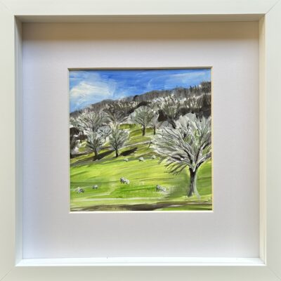 Paradise - West Dean - Acrylics and pen - 14.5 x 21 cm - by Melissa Purchase