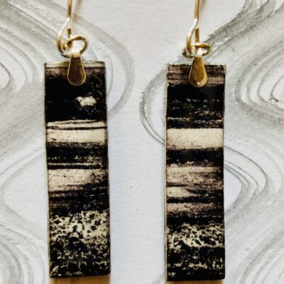 paper earrings - paper - 2cm - by Julie Pfeiffer Harrington