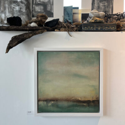 across the water - oil on canvas - 300mm x 300mm - by Penny Hamblin