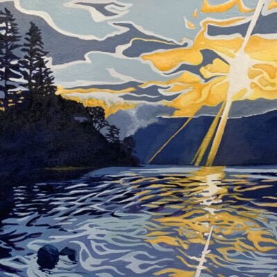 Loch Ness - Oil - 51cm x 102cm - by Donna Chapman