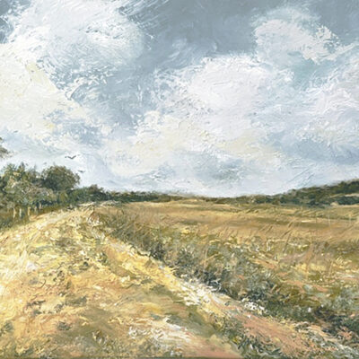 In the heat of the day - Oil - 40cm x 60.5cm - by Linda Vine