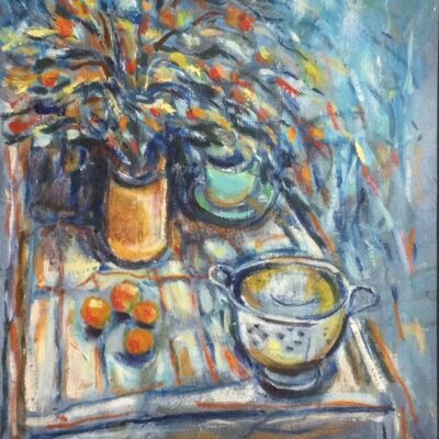 STILL LIFE 1 - Oil on canvas - 34.5 x 27.7 cm - by Jenny King