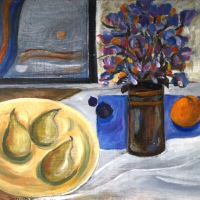 STILL LIFE 2 - Oil on canvas - 19 x24cm - by Jenny King