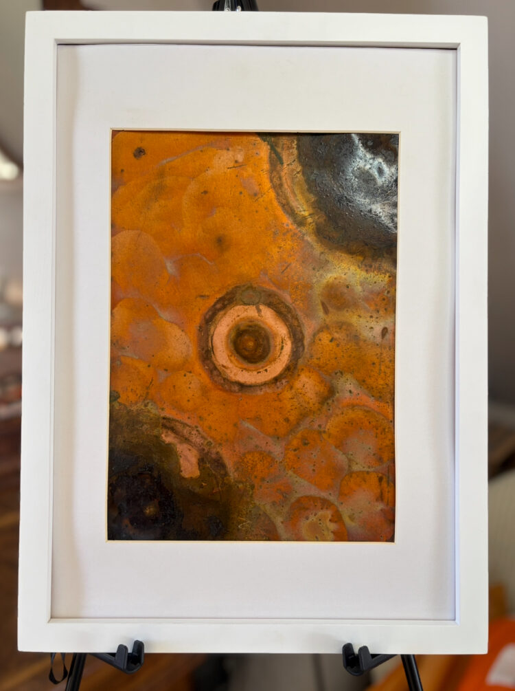 Fire in the Sky - Abstract Upcycled Copper