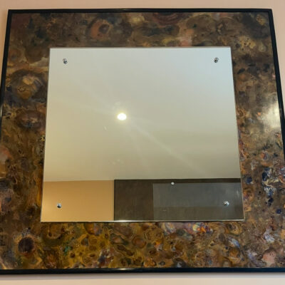 Mirror - Abstract Upcycled Copper frame - 800mm x 800mm - by Jake West
