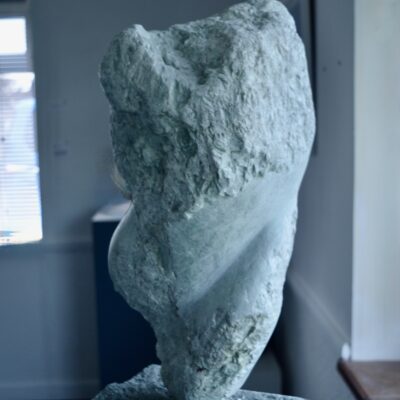 Aphrogeneia - Soapstone and Polyphant - 50cm x30cm x 30cm - by Jane Fremantle