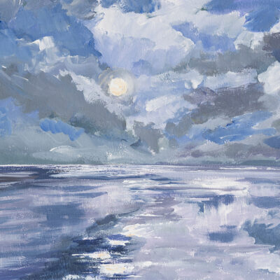 East Wittering - acrylic on paper - 8inx11in - by Katrina Wakefield