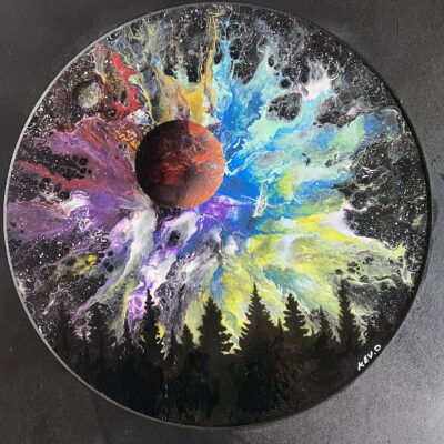 Midnight Rainbow - Acrylic - 12