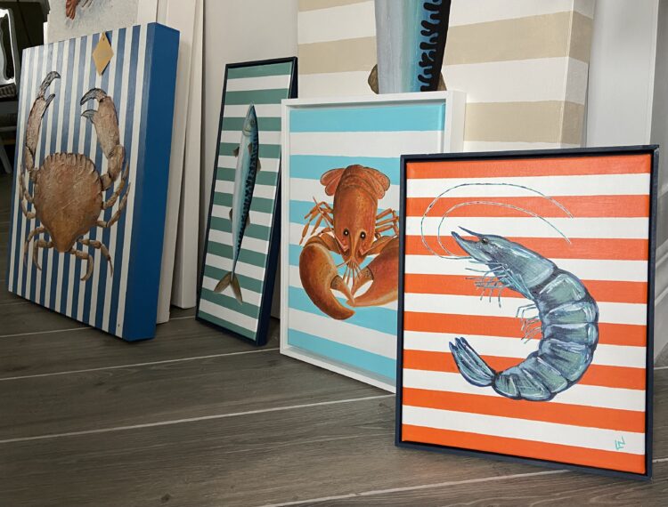 Mix of crustaceans - Acrylic/mixed media