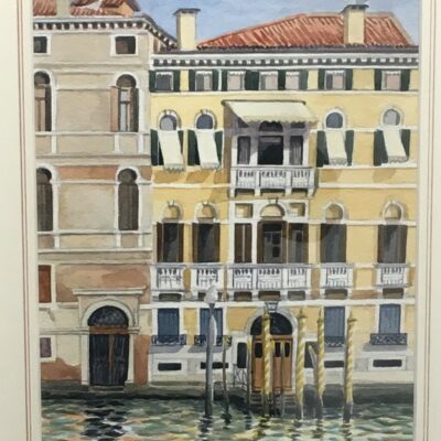 Venice - Palace across from San Stae - watercolour - 40 x 30 cm - by Miranda Phillimore