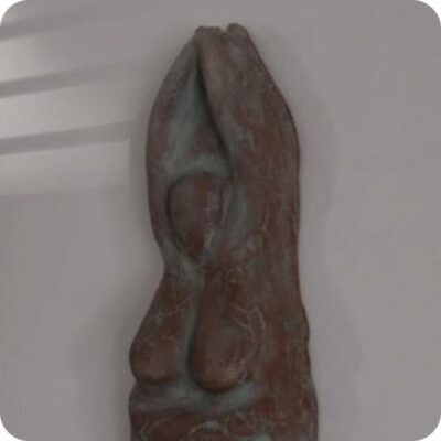 Mother Earth - Ceramic - terracotta, oxides, underglazes - 23cm x 9cm - by Patricia Marshall