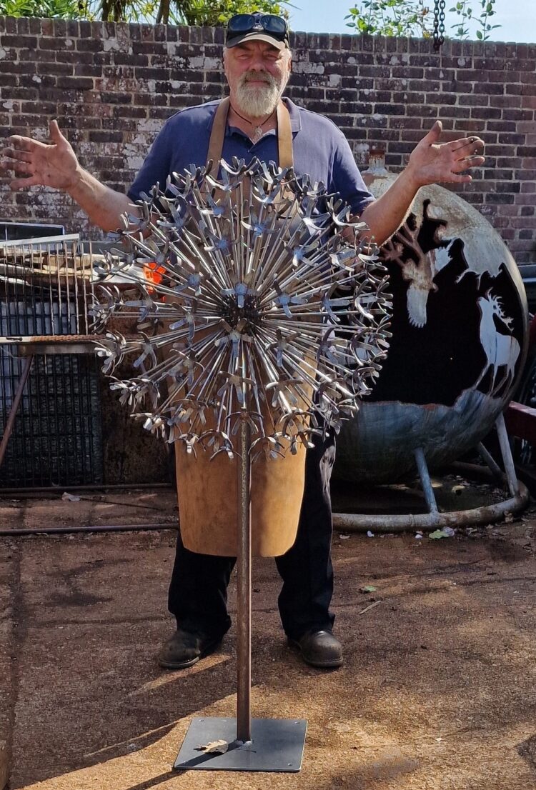 Bespoke extra large Allium - metal