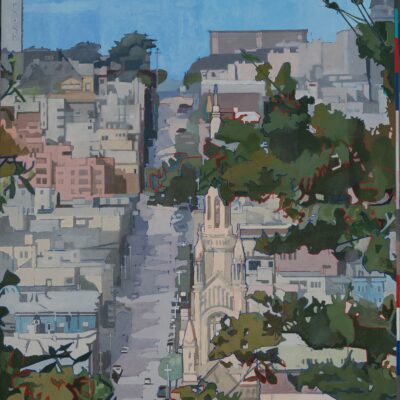 Washington Square - Oil on Linen - 184 x 123 cms - by Piers Ottey