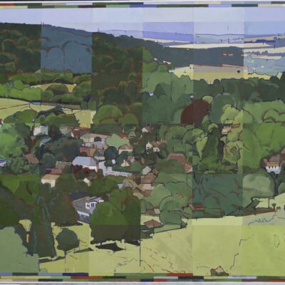 Flying over Singleton - Oil on Linen - 107 x155cms - by Piers Ottey