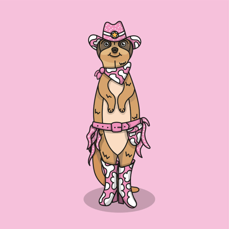 Cowboy Meerkat - Digital Illustration