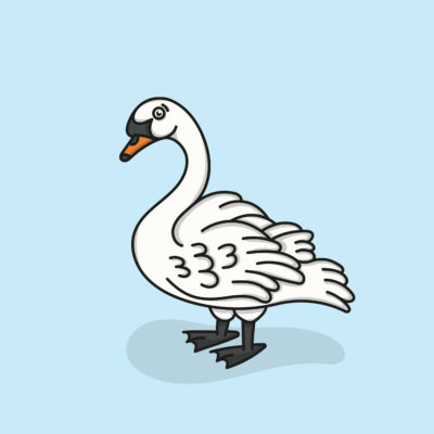 Emsworth Swan - Digital Illustration - N/A - by Ryan Marsh