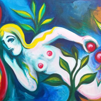 Eve? - Acrylic on canvas - 100cm x 80cm - by Sue Hofman