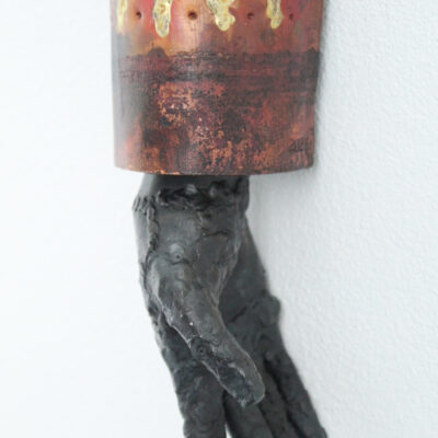 HANDLE (detail) - Copper, brass, steel - 104cm x 12.5cm x 6cm - by Tim Sandys-Renton