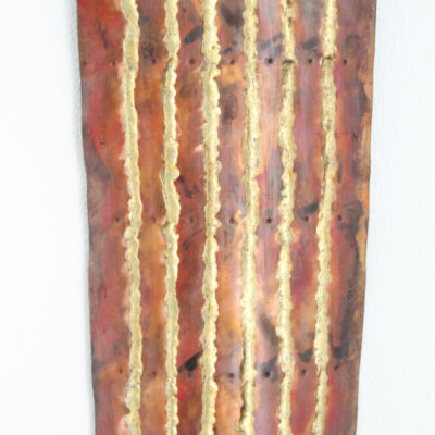 HANDLE (detail) - Copper, brass, steel - 104cm x 12.5cm x 6cm - by Tim Sandys-Renton