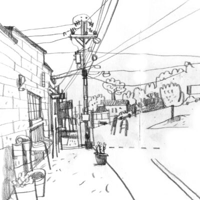 Lynchburg - Pencil on Layout Paper - A4 - by Warwick Johnson-Cadwell