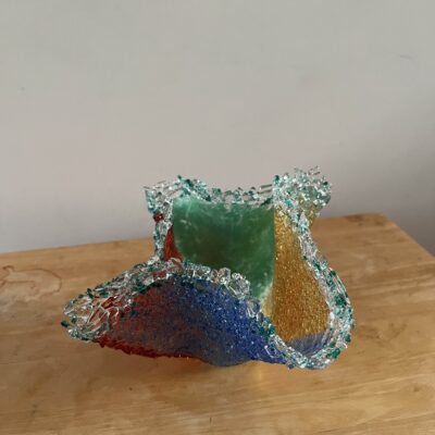 Glass bowl - Glass bowl - 8inch x 8 inch x 6inch - by Chris Foley