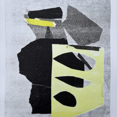 Unknown Spaces - Intaglio and relief print on paper - 42cm x 29cm - by Clare Blatchford-Hanna