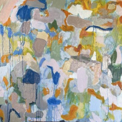 April - Oil on canvas - 100x100 cms - by Elsie Green