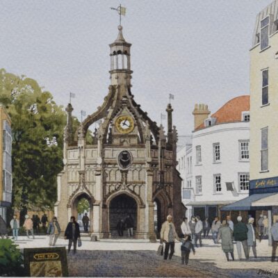 Market Cross Chichester - Watercolour - 297mm x 210mm - by Philip Hood