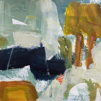 Shadows Remember - Mixed media on paper - 20 x 20 cm - by Polly Dutton