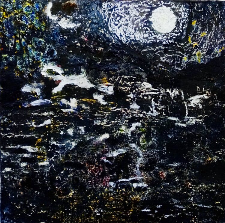 Semele - mixed media on board